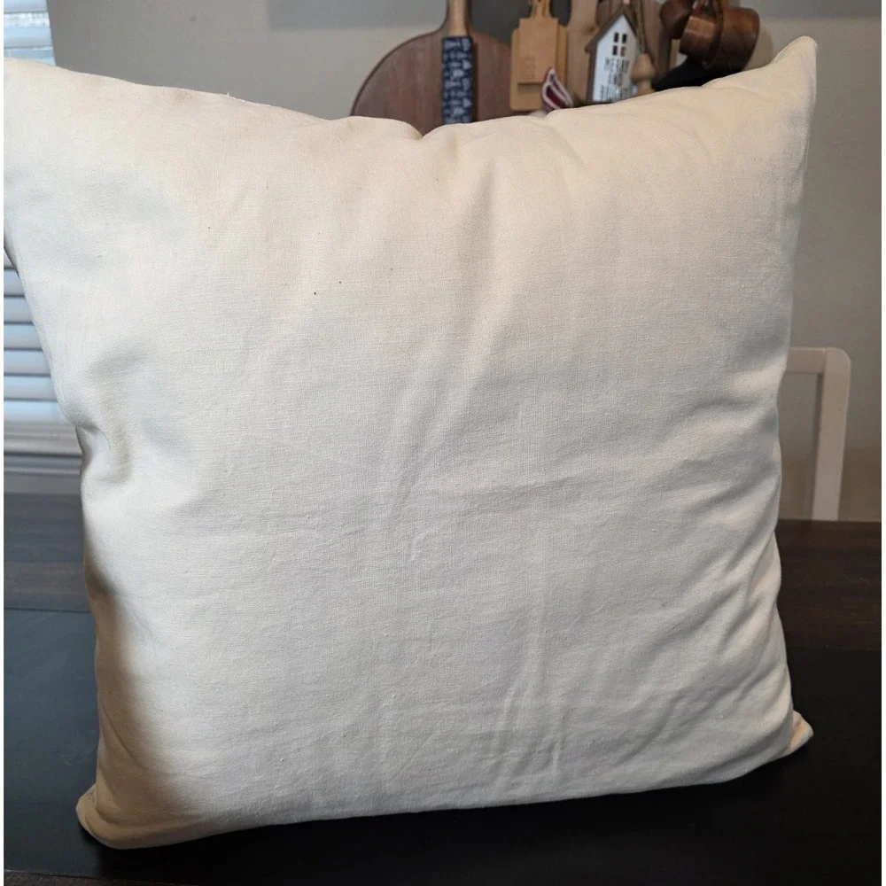 Pottery Barn Winter Cherry Christmas Pillow Insert & Cover Holiday Linen 20 x 20